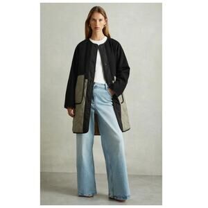 Reiss Ollie Reversible Quilt Coat Size US/6